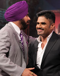 Navjot Singh Sidhu and Sunil Shetty