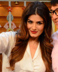 Raveena Tandon and Jackie Chan