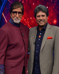 Amitabh Bachchan and Kapil Dev