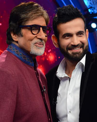 Amitabh Bachchan and Irfan Pathan