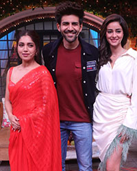 Bhumi Pednekar, Kartik Aaryan and Ananya Panday