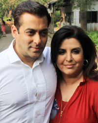 Salman Khan and Farah Khan