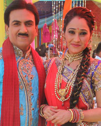 Dilip Joshi and Disha Vakani