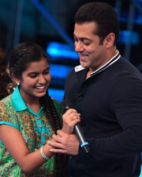 Salman Khan on the Sets of Indian Idol Junior