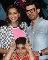 Sonam Kapoor and Fawad Khan with Sadhil Kapoor