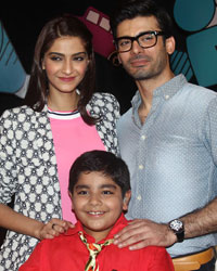 Sonam Kapoor and Fawad Khan with Sadhil Kapoor