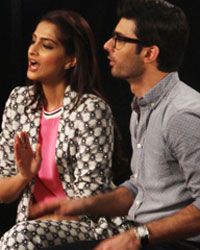 Sonam Kapoor and Fawad Khan with Sadhil Kapoor