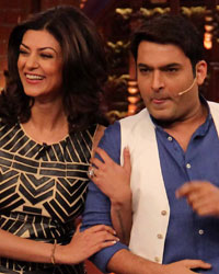 Sushmita Sen on the sets of  'Comedy Nights with Kapil'