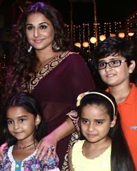 Vidya Balan during the on-location shoot of television serial Udann