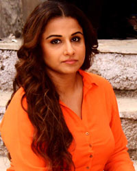 Vidya Balan during a special integration shoot of television serial Tere Sheher Mein and film Hamari Adhuri Kahani