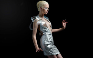 Beware! This dress goes transparent as you are turned on!