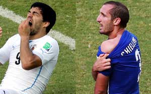 World Cup 2014 : Norwegian wins bet on Suarez bite
