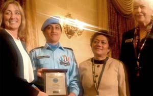 Indian cop wins UN's International Female Peacekeeper Award