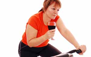 A glass of red wine worth an hour of exercise