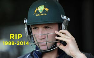 Phillip Hughes named 13th man of Australian squad