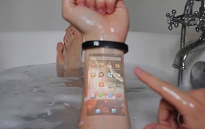 Turn your skin into a smartphone display