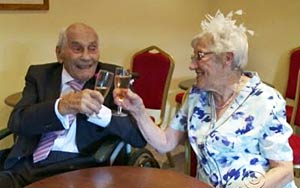 With a combined age of 194 years, British lovebirds crowned world's oldest newlyweds
