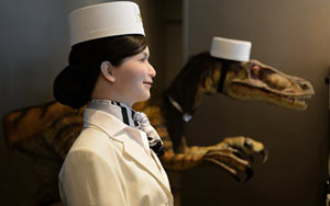 Would you stay in this ‘strange’ hotel run by ‘dinosaur robots’?