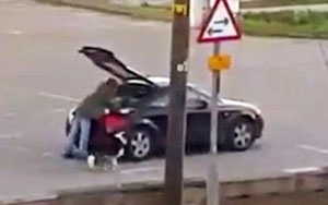 Beggar Sparks Outrage after Getting into $70,000 Audi at the End of His 'Shift'