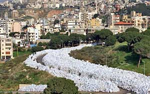 Beirut`s Stinking River of Trash