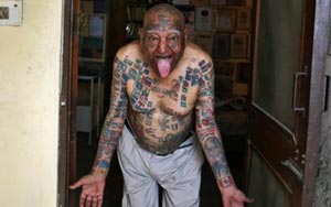 For world records, Indian man removes teeth and gets over 500 tattoos