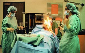 Fart Sparks Fire During Laser Surgery; Patient Seriously Burnt