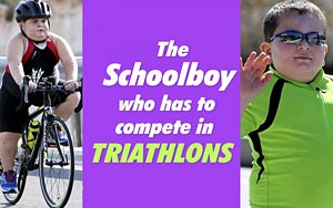 8-Year-Old Boy Suffering from Rare Condition Runs Triathlons Just to Stay Alive