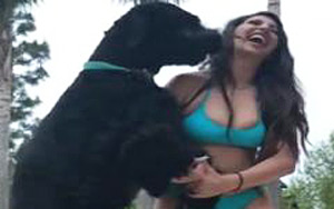Instagram model Deyana Mounira being sued for 'sexually arousing dog'