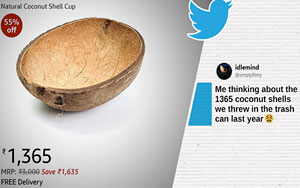 Amazon Is Selling Coconut Shells For Over Rs 1,300 And Indians Are Stunned