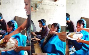 Mother feeds her son as he refuses to move during 48-hour video game sessions