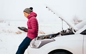 Woman fined heavily after her car left a pen!s imprint in snow