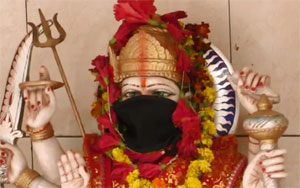 Gods In Varanasi Temple Get Anti-Pollution Masks To Avoid Toxic Air