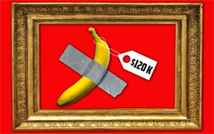 Banana Duct-Taped to White Wall at Art Gallery Sells for Rs 85 Lakh