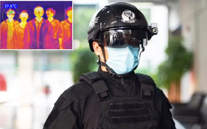 Chinese police use 'smart helmets' to detect coronavirus patients in public