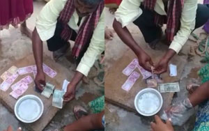 Scared villagers in Mandya wash currency notes in soap water