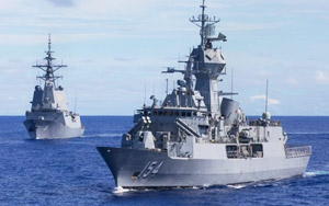 Australia joins US warship in South China Sea as tensions grow