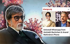 Viral - A Petition To #UninstallWhatsApp For Amitabh Bachchan, Anand Mahindra