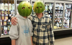 Shoplifters Wore Watermelons On Heads, Posed For Pics Before Theft