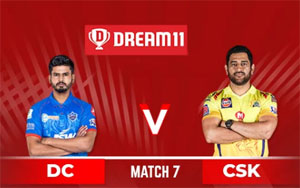 IPL 2020 - Match No. 7 - Chennai Super Kings vs Delhi Capitals - Preview and Predictions