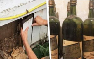 Couple Became An Overnight Sensation After They Found Whiskey Bottles Inside Walls