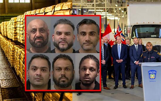 Indian-Origin Men Arrested In Canada's Biggest Ever Gold-Cash Heist