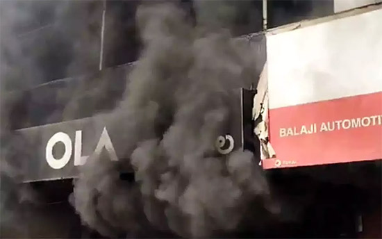 Disgruntled Ola Customer Sets Showroom On Fire After Company Fails To Repair Scooter