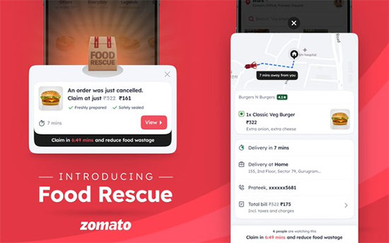 Zomato Launches 'Food Rescue' Feature to Reduce Food Wastage from Cancelled Orders