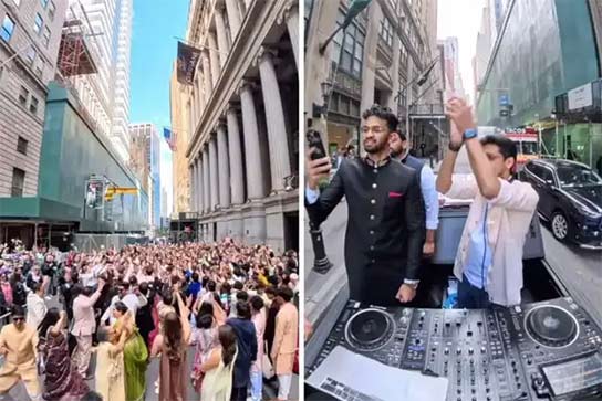 Big Fat Indian Wedding: Baraat of 400 People 'Shut Down Wall Street’