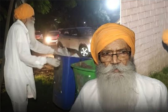 Retd. Punjab IPS Officer Draws Praises For Routinely Picking Up Trash From Roads In Chandigarh
