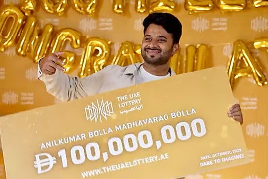 Indian Man Wins UAE's Record ₹240 Crore Lottery, Beats Odds Of Over 1 in 8.8 Million Indian Man Wins UAE's Record ₹240 Crore Lottery, Beats Odds Of Over 1 in 8.8 Million