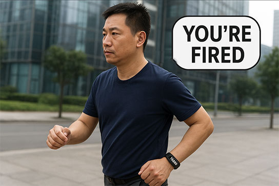 Chinese Man Fired After Company Finds Him Walking 16,000 Steps On Sick Day Leave