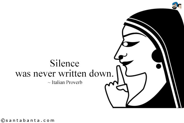 Silence was never written down.