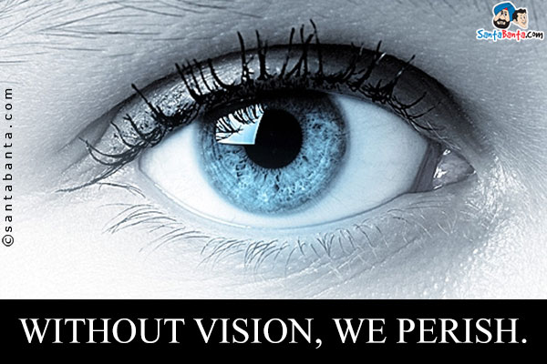 Without vision, we perish.