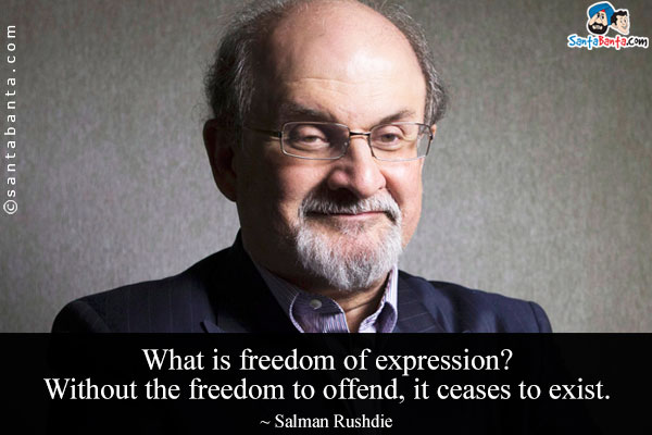 What is freedom of expression? Without the freedom to offend, it ceases to exist. 